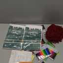 HRX Package 50pcs Christmas Treat Bags Drawstring, 5.8x9x2.4inch Small Christmas Gift Bags for Holiday Goodie Candy Cookie gift giving (Red Green)