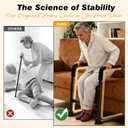 Couch Stand Assist for Elderly, Adjustable Chair Assist for Elderly Sit to Stand, Heavy-Duty Senior Lifting Devices & Standing Aids for Seniors, 400lbs Capacity, Black