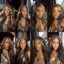 BilltiiWW Highlights P1B27 Body Wave Bundles Black Mixed With #27 Weave Brazilian Soft and Silky for Black Women 18 20 22 Inch