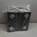 17.13" H Dog Stairs for Small Dogs, 2-in-1 Pet Steps & Ottoman - Foldable Dog Stairs for Couch, Non-Slip Wooden Pet Stairs for Puppy Senior Injured Dogs (Black)