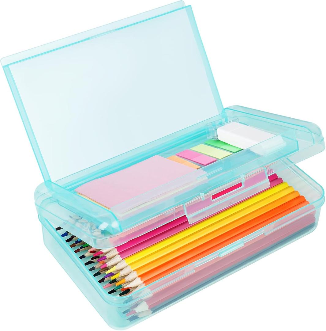 Plastic Pencil Box, Large Capacity Pencil Case, Pencil Boxes