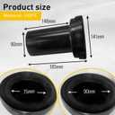 Wall Hung Toilet Hidden Tank Drain Pipe Set, Durable Plastic Compatible with TOTO THU334#01 - Includes Drain and Flush Pipes, Nuts, Easy Installation Fit TOTO Toilet Replacement Parts