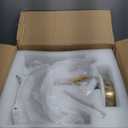 Acrylic Antler Chandelier Ceiling Light Fixtures, Clear Deer Chandelier Lighting, Dimmable Deer Horn Pendant Light Curved Antler & Gold 11.8" Single Tier 3 Lights