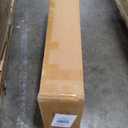 47.2" Dresser with 6 Drawer, Wide Dresser with Recessed Glass Display & Silent Metal Rails, Handleless Chest of Drawers for Clothes, and Bedding, Walnut