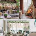 ZINHO 60 Branches Wisteria Hanging Flowers, Artificial Pink Wisteria Flowers Garland for Wedding Arch Ceremony Party Garden Home Backdrop Decor