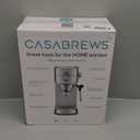 CASABREWS CM5418 Espresso Machine 20 Bar, Compact Espresso Maker with Steam Milk Frother, Stainless Steel Coffee Machine with 34oz Removable Water Tank for Cappuccino, Gift for Women or Men, Silver