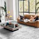 Washable 10x14 Rug Abstract: Washable Large Area Rugs for Living Room Grey