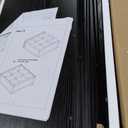 OSCHF Cube Storage Bookcase with Base - Wooden 3 Tiers Floor Standing Open Shelf Cabinet for Home and Office, 9-Cube Lattice Bookshelf, Black