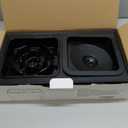 2-in-1 Elevated Slow Feeder Dog Bowls, 4 Height Adjustable Raised Dog Bowls Stand with No Spill Water Bowl, Non-Skid Pet Food Feeding Set for Small, Medium, Large Dogs Cats