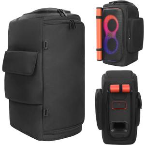 Speaker Cover Case Compatible with JBL PartyBox 120/PartyBox 110, Protective Dustproof Carrying Cover with Open Bottom (No Velcro), Side Pockets for Outdoor Travel, Parties, Home Use