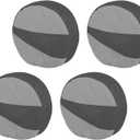 Explore Land Tire Covers 4 Pack - Tough Wheel Protector for Truck, SUV, Trailer, Camper, RV Universal Fits Tire Diameters 26-28.75 inches Black & Gray