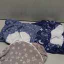 Unnivoll Baby Swaddles for Newborns with Zipper, 100% Cotton Newborn Swaddle Sack, 3 Pack Baby Swaddles 3-6 Months Swaddle Sleep Sack for Newborn Baby Boy Girl Blue Planet (Medium)