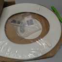 Bemis 500EC Durable Wood Toilet Seat with Easy Clean Hinges, Made in USA, Round, Biscuit