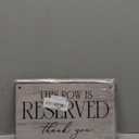 3 PCS Reserved Row Signs, Hanging Wooden Wedding Reserved Signs for Weddings, Special Events, Ceremony Decoration, 10 x 6 Inch