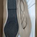 Dumalum Knit Mules for Women Flats Pointed Round Toe Mesh Ballet Flats Shoes Backless Slip On Slides Washable Walking Shoes, size 42