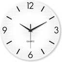 XFM Large Minimalist Wall Clocks Battery Operated 24 Inch White