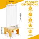 2 Gallon Drink Dispenser,Glass Beverage Dispenser With Wood Stand, 18/8 Stainless Steel Spigot and Labels Large Water Drink Dispensers for Parties, Lemonade,Juice, Bar,Wedding,Restaurants