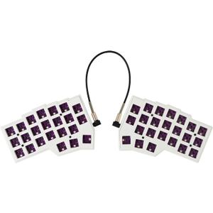 YMDK Split Keyboard Corne V4.1 46 Keys Ergonomic Hotswappable 40% Layout 3D PLA RGB QMK Vial All Key Programmable Mini Independent Gaming Keyboard Kit