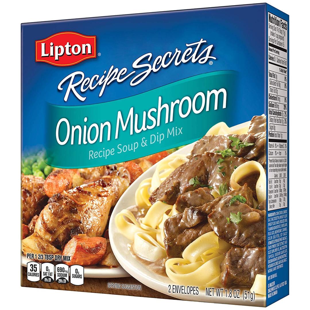 Lipton Recipe Secrets Onion Mushroom Soup and Dip Mix, 1.8 oz (EXP 06/06/27)