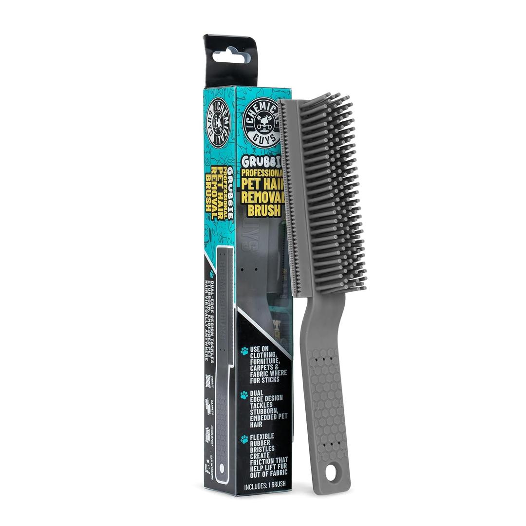 Chemical Guys Professional Rubber Pet Hair Removal Brush Multi Surface Detailing & Pet Hair Removal Tool for Cars, Trucks, SUVs, RVs & Home Removes Lint and Debris from Upholstery and Carpet