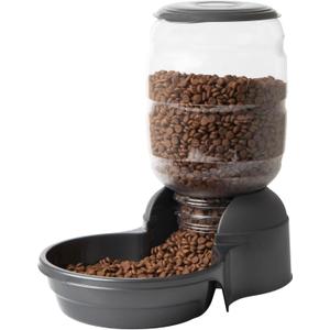 Petmate Replendish Automatic Dog Feeder Gravity Pet Treat Dispenser with Microban Protection Base, Wide Mouth Bowl, 100% BPA Free - 10 lb