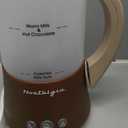 Nostalgia 32 Oz Frother and Hot Chocolate Maker, Warm or Cold Milk Foam, Includes Cocoa Bomb Mold, for Coffees, Lattes, Cappuccinos, Brown