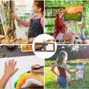 2026 New Watercolor Kit, Mini Watercolor Paint Set, Pocket Watercolor Set with Paint, Brush,bag, Sketchbook & Copper Clip, Travel Kit for Beginners, Artists & Painting Enthusiasts(Walnu -15 Grids)