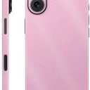 Glossy Glitter Phone Skin Compatible with Apple iPhone 16 - Solid Pink - Premium 3M Vinyl Protective Wrap Decal Cover - Easy to Apply | Crafted in The USA by MightySkins