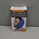 LotFancy Face Ice Pack Wrap for TMJ, Wisdom Teeth, with 4 Reusable Hot Cold Therapy Gel Packs, Pain Relief for Head, Oral and Facial Surgery, Dental Implants, Blue (Blue(one Size Fits Most))