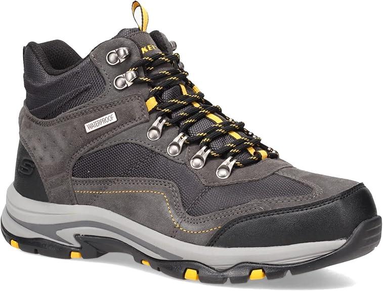 Skechers Men's Waterproof Boot, 8.5, Grey