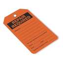 SmartSign Repair Required Tags | 5 3/4" x 3" Fluorescent 13pt Cardstock Red Color Pack of 100