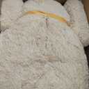 Tezituor Giant Teddy Bear Stuffed Animal 4ft - Classic Big Teddy Bear - Brown Large Stuffed Bear Plush Toys for Kid Christmas Birthday - Gift for Girlfriend