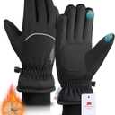 rivmount Winter Gloves Women Men, Thermal Ski Gloves for Cold Weather with Warm, Waterproof, Touchscreen for Running, Skiing (X-Large, Peat Black)