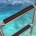 2 Pcs 10-3/8" Snap-in Boarding Ladder Tread-Non-Slip Boat Boarding Ladder Treads-Marine Ladder Insert for Boats Ladder Footing Safety