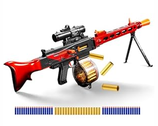 Toy Blaster Automatic Shell Ejecting Sniper Rifle with Soft Bullets, Auto & Manual Modes for Teens, 18+ (Manual M4)