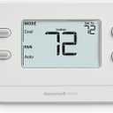 NEW! Honeywell Home Non-Programmable Thermostat, Single-Stage, 1 Heat/1 Cool Compatibility, X1N, White