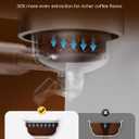 Neretva Espresso Machine, 15 Bar Espresso Coffee Machine with Visible Pressure Guage Professional Espresso Maker with Milk Frother & Stainless Steel for Home Barista Latte and Cappuccino Maker-Silver