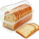 Kitchen Discovery Plastic Bread Box Container Preserve Bread Up To 5 Days and Keep Flavor and Freshness - Bread Box Plastic Storage