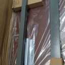 Vaunn Medical Pneumatic Adjustable Overbed Bedside Table With Wheels (Hospital and Home Use) (Walnut Brown)