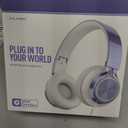 AILIHEN Kids Headphones for School Boys, Headphones with Microphone for Chromebook Laptop Computer Smartphone, 3.5mm Foldable Lightweight Headset for Teen Teenager (Violet) (Medium)