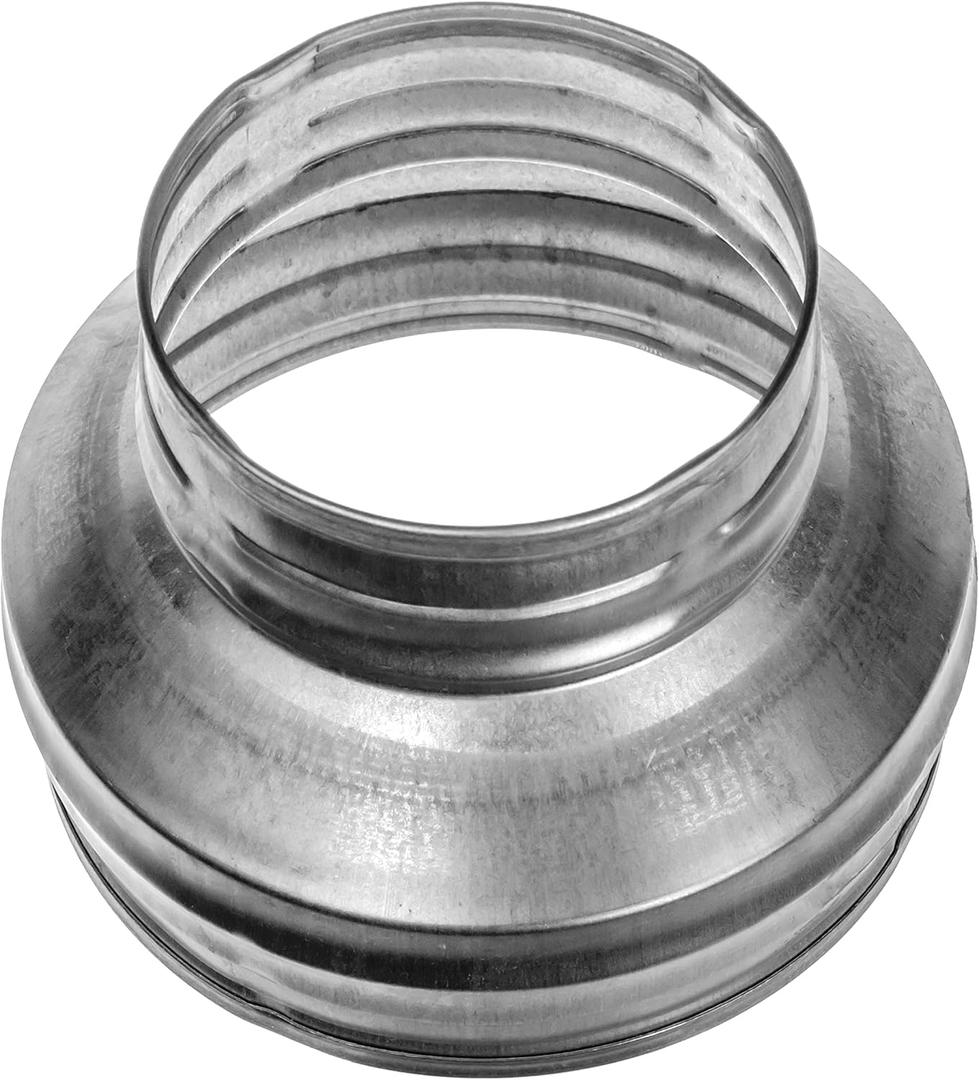 Repa Market 4" to 3" Inch Male Fit Round Duct Reducer - Galvanized Steel Pipe Coupler/Increaser - Coupling for Round Duct Ventilation Systems - HVAC Heating/Cooling