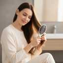 Boar Bristle Hair Brush - Viral World-Famous 5x Sold Out Paddle Brush - Smoother, Stronger, Shinier Hair with Nylon Bristles and Microsphere Massaging Tips, Curly Hair Brush (White)