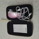 AprElm-E5 Rechargeable Electric Foot Callus Remover with 3-Sizes 120Pcs Sandpapers, Professional 1000RPM Electric Foot File with Organizer, Pedicure Tools Gifts for Women Men (Pink-White)