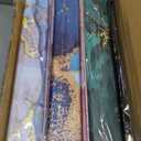 6 Pcs Marble 3 Ring Binders 10.5 x 12 Inch Cute Decorative Aesthetic Hardcover Round Ring Binders for Loose Leaf Paper Letter Size Paper School Office Supplies