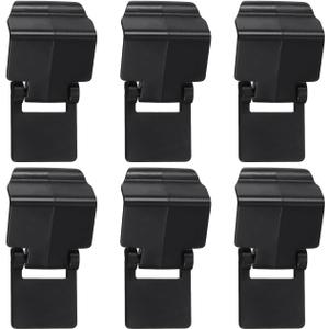 2 x Hemobllo 6 Pack Reptile Feeding Tank Buckles Anti-Escape Terrarium Locks for Turtle Breeding Boxes Compatible with Nomo Yl-07 Terrariums Durable Plastic Latches for Amphibious and Rainforest Tanks