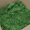 Artificial Plants Outdoor, UV Resistant Fake Fern Faux Plant Greenery for Outside Planter Patio Home Garden Decor 5 Branches (Basket Excluded)