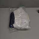 XAMSHOR Blue Christmas Tree Skirt 32 Inches Snow Sequin Embroidery with White Trim Border Decor for Xmas Holiday Party Ornaments