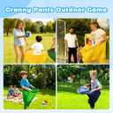 Granny Pants Yard Game, 4Pcs Granny Pants Outdoor Game for Adults and Kids, Giant Outdoor Tossing Games with 4 Oversized Pants & 12 Bouncy Balls, Family Reunion Party Field Game Set