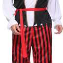 Lingway Toys Adult Men Pirate Costume For Halloween, Adult Halloween Costumes, M