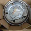 4pcs 17 Protective Polished Stainless Steel Dually Wheel Simulators, Waterproof Replacements Bolt On Wheel Cover Removable Centre Cap,8 Lug Hubcap Fit for 03-18 Dodge Ram 3500 W/Install Tool